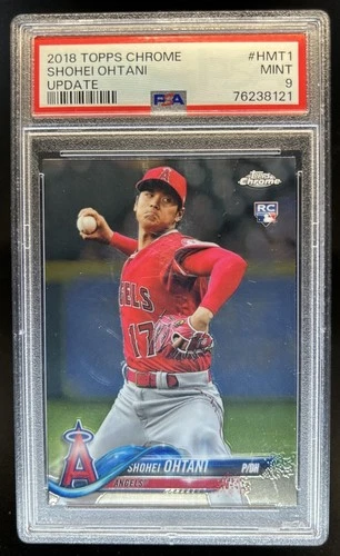 2018 Topps Chrome Update Shohei Ohtani RC Rookie #HMT1 Angels PSA 9