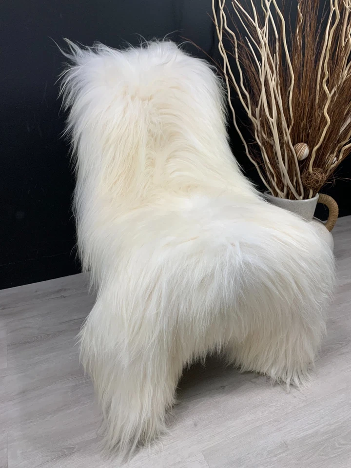 XXL Unique Icelandic Sheepskin Rug * Fur Throw  Long Soft Wool * Pet Bed Blanket - Image 3 of 4