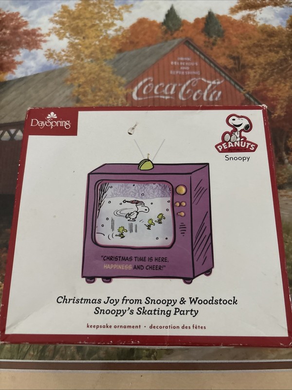 Peanuts Snoopy Ornament For Christmas Tree New Opened Box Box Is Weathers
