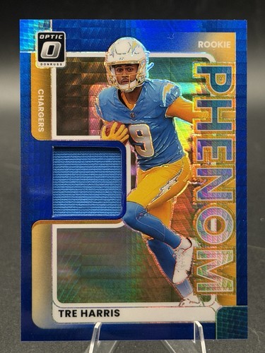 2025 Panini Donruss Optic - Rookie Phenoms Tre Harris #RPBH-THS Blue Hyper Prizm