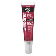 Dap 00751 Silicone Sealant, 3 Oz, Tube, Clear, Silicone Base, Commercial Kitchen