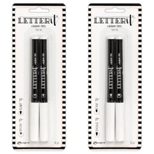 Ranger LETTER IT MEDIUM PENS Clear Embossing Ink (2 packs- Set #1 & #2)