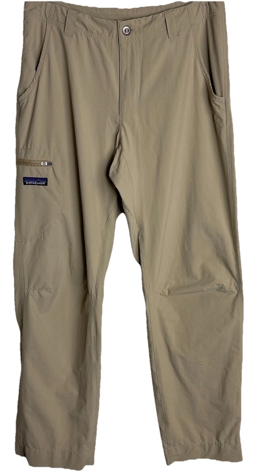 Patagonia Rock Guide Pants Mens 30x31 Beige Lightweight Stretch Hiking Fishing