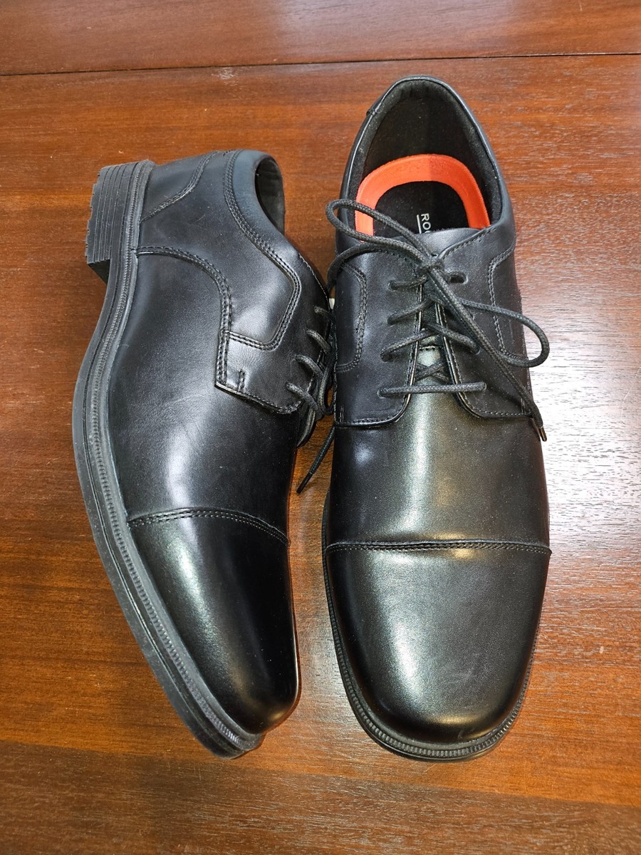 Rockport Men's Black Taylor Trutech Hydro-Shield Slip Resistant