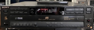 SONY CDP-C67ES 5-Disc CD Player w/ Remote & Original Box TESTED