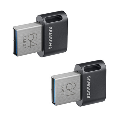 SAMSUNG USB-Speicherstick.1 64GB FIT PLUS, MUF-64AB/APC, 2 Stück