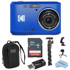 Kodak PIXPRO FZ45 Friendly Zoom 16MP Full HD Digital Camera, Light Blue