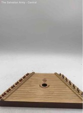 The Music Maker Natural Wooden 15-String Instrument Folk World Acoustic Lap Harp