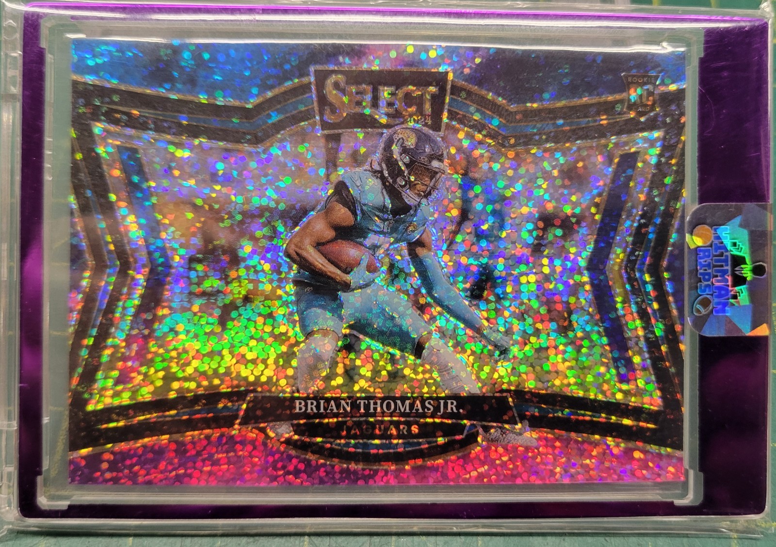 Brian Thomas Jr. 2024 Select Cosmic Horizontal RC #412 Field Level!