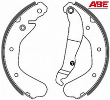 ABE C0X005ABE Bremsbackensatz 4 Bremsbacken Trommelbremse für Opel 
