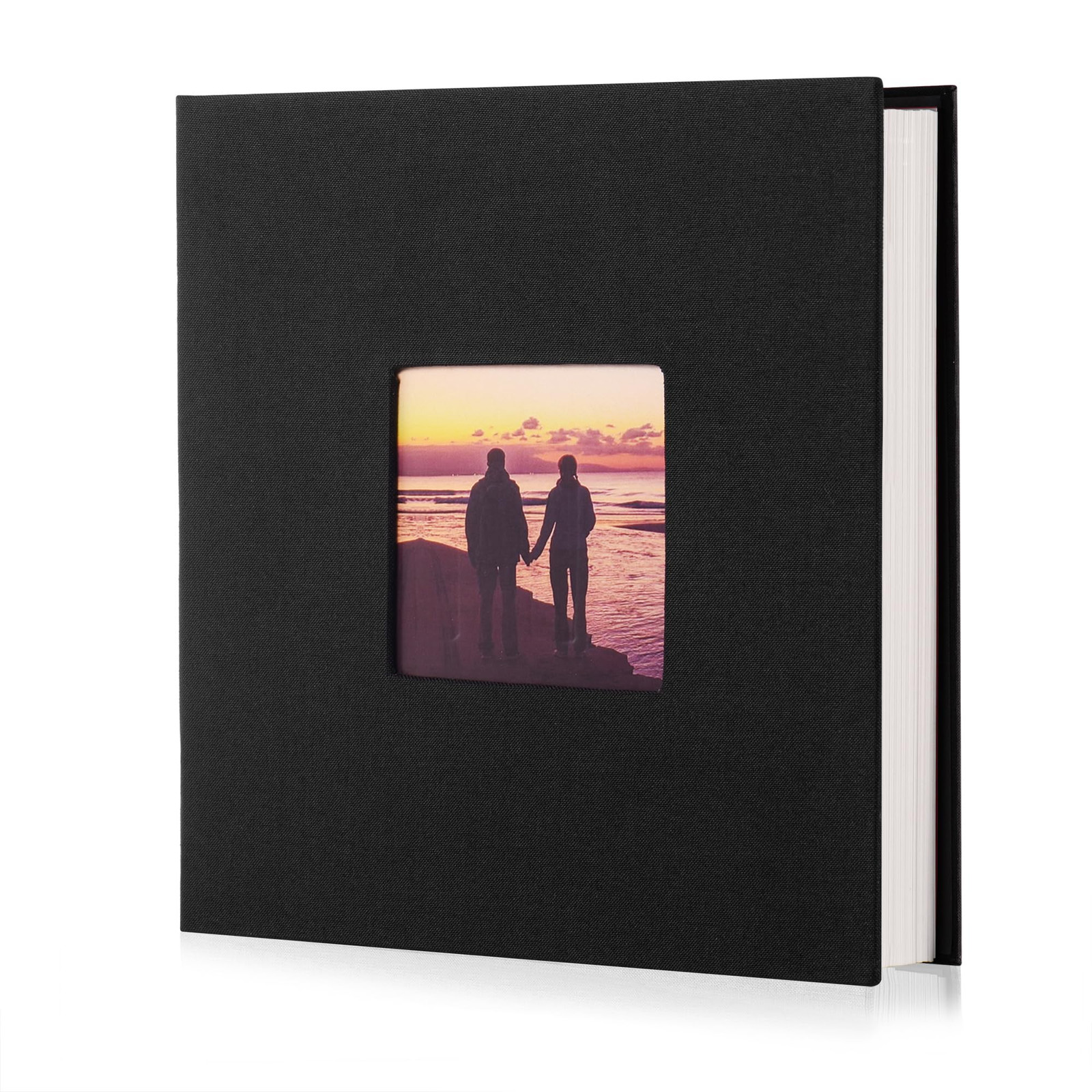 Photo Album Self Adhesive Scrapbook Album for 4×6 Pictures DIY Magnetic Linen...