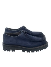 Derby Barrett Men's Tray Stitching Blue Suede Art 212U017.13