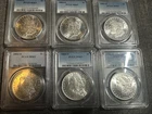 1884-O MORGAN SILVER DOLLAR PCGS MS63 LOT OF 6