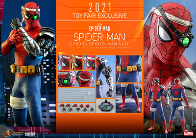 HOT TOYS Marvel Cyborg Spider-Man Suit Toy Fair EXCLUSIVE VGM51 1/6 Scale Figure