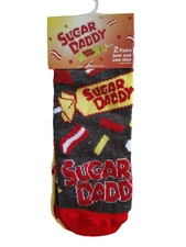 Sugar Daddy Low Cut Socks Sockopath Men's Shoe Size 8-12 2 Pairs