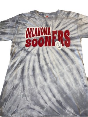 Oklahoma Sooners Men'sSmall Short Sleeve T Shirt - by Hanes Tye Dye - NWOT 