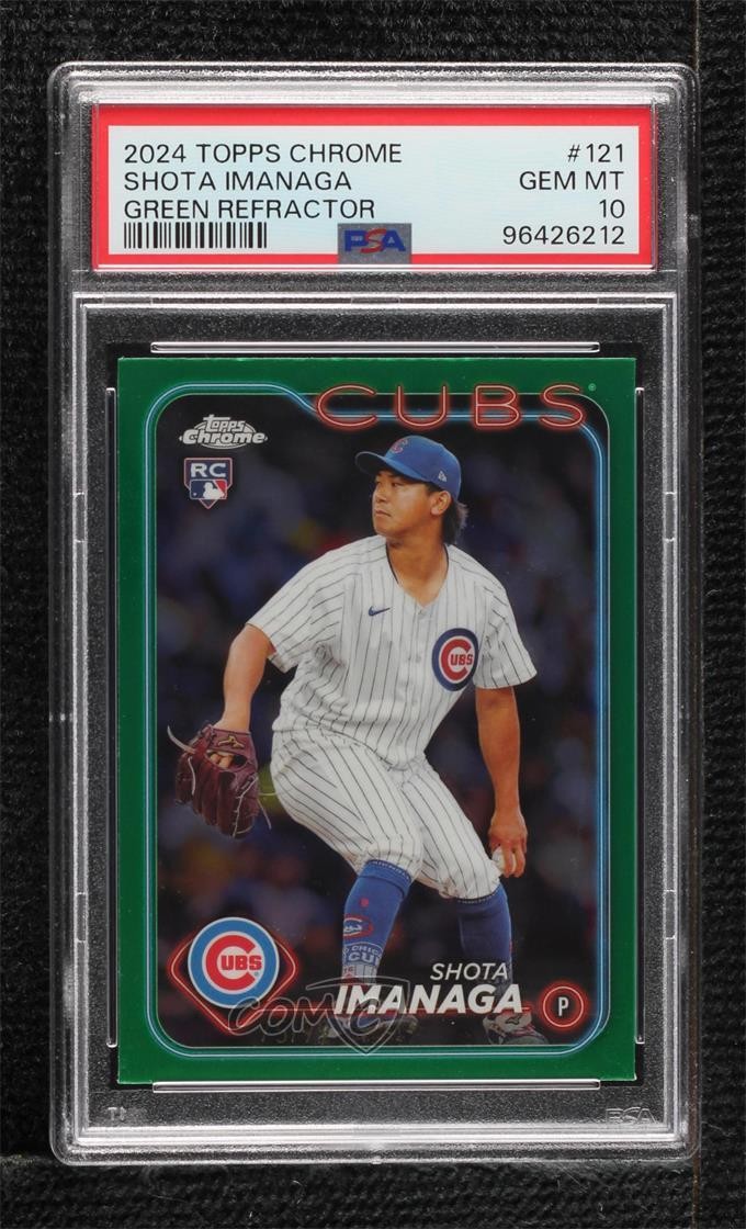 2024 Topps Topps Chrome Green Refractor #121 Shota Imanaga front