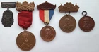 Group of 5 GAR Delegate Annual Encampments State of Indiana Medals