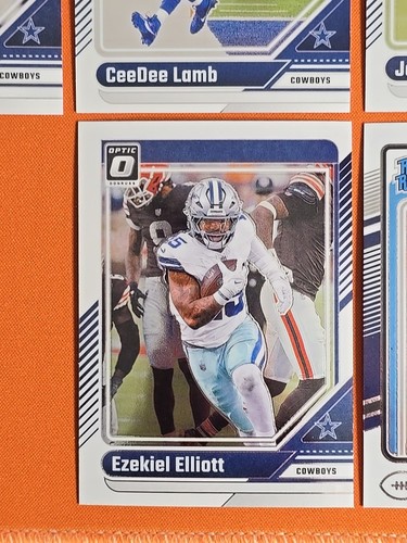 🔵⭐️⚪️ 2024 DONRUSS OPTIC DALLAS COWBOYS COMPLETE BASE TEAM SET (10 CARD LOT) - Picture 9 of 11