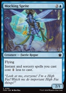 Magic/MTG Mocking Sprite FDN-159 Common Englisch Neu