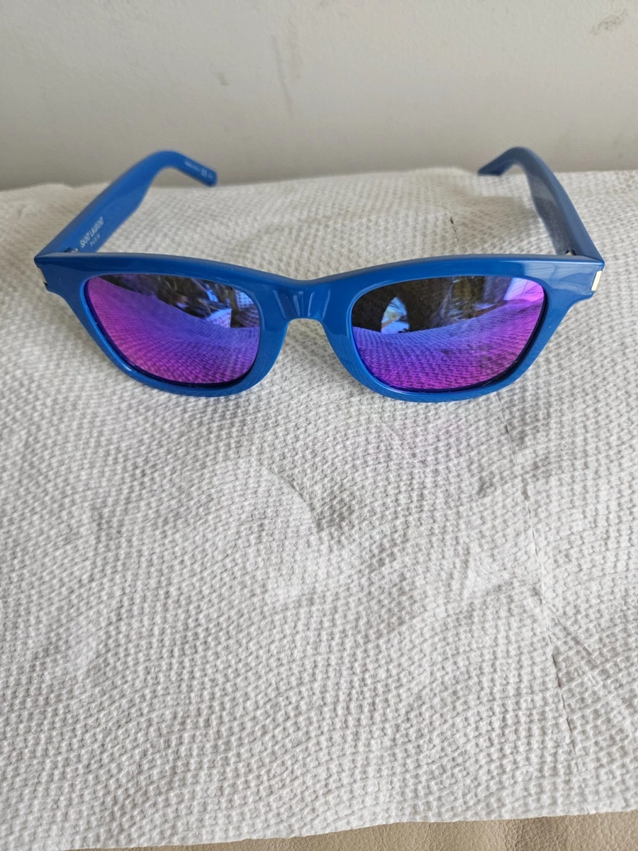 Saint Laurent Blue Blue Sunglasses for Men for sale | eBay