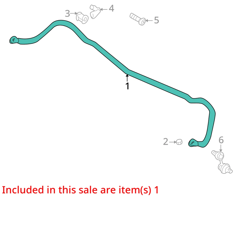 2003 Chrysler Sebring FWD Rear Stabilizer Bar OEM 136K Miles - LKQ359995660 - Изображение 4 из 4