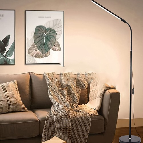 LED Floor Lamp 360° Adjustable Standing Light Reading Eyelash Gooseneck Lamp - Picture 2 of 10