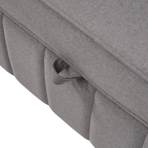 modernen Sofa mit Schlaffunktion Schlafsofa Klappsofa 127x75cm Leinenstoff Grau - Bild 14 von 16