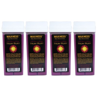 Waxness Polymer Blend Luxury Italian Velvet Soft Wax Cartridge 3.38oz Pack of 4