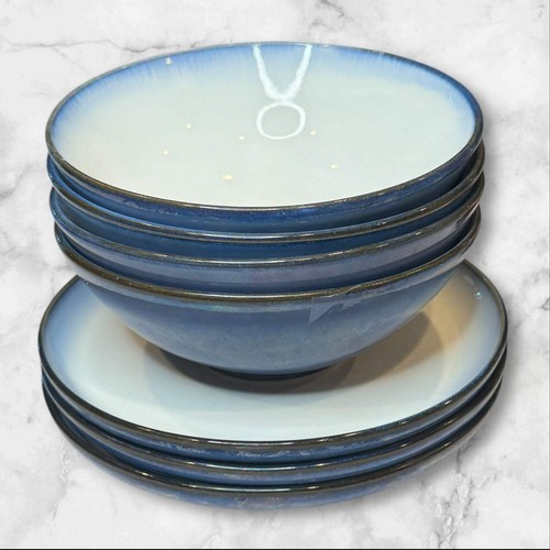 Sango Concepts Auberginenschalen & Teller Set | 7-teilig Steinzeug | Top Zustand