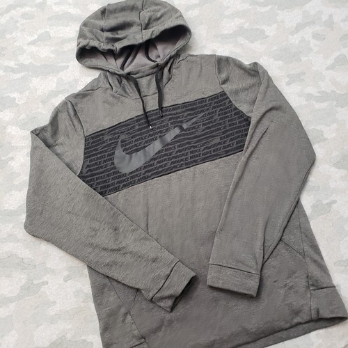 Nike Sweatshirt Mens Small Green Dri-Fit Pullover Hooded Center Swoosh - Picture 2 of 11