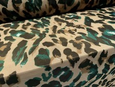 Power Mesh Net Stretch Spandex Fabric,Per Metre- Stylised Cheetah Print - Sand