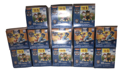   New Lot of 13 Paw Patrol Series 1 & 4 Paw Mini Figures Spin Master Blind Box  