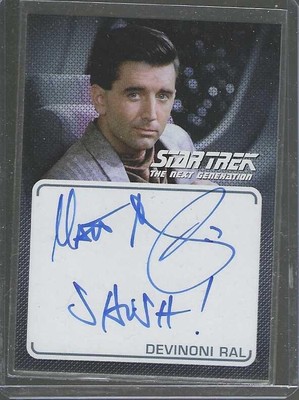 Star Trek TNG Archives & Inscriptions J. Matt McCoy Inscription