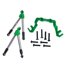GPM Alum 7075 Alloy Front Tie Rods w/ Stabilizer For C Hub Green for Slash 4X4