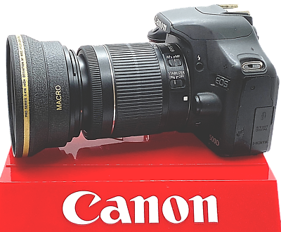 Pro White Line Wide Angle Lens + Macro For Canon Eos Rebel Xs Xt Xti - Foto 2