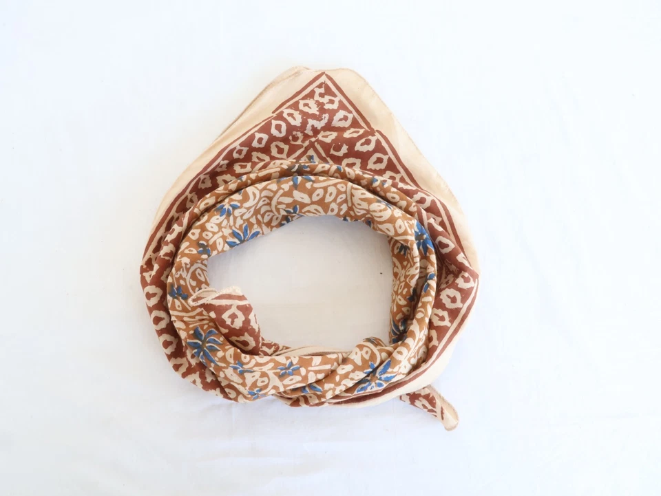 Органический хлопок бандана шарф, пейсли дизайн шарф, хлопок бандана - Изображение 4 из 4