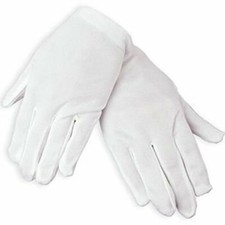 Fun Express Child Size White Polyester Gloves 1 Pair 