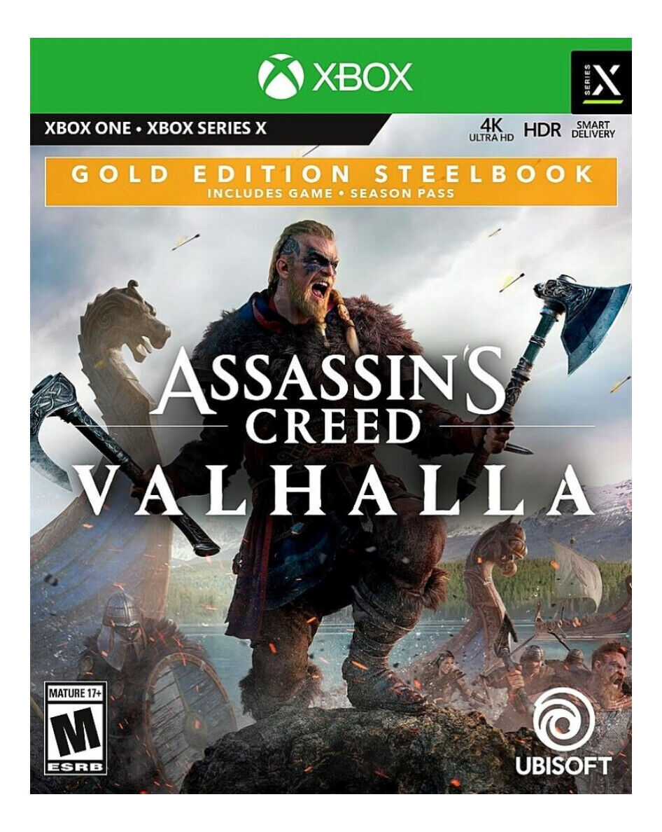 Assassin's Creed Valhalla: Gold Steelbook Edition - Xbox Series X, Xbox One  