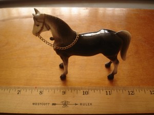 plastic riding horse