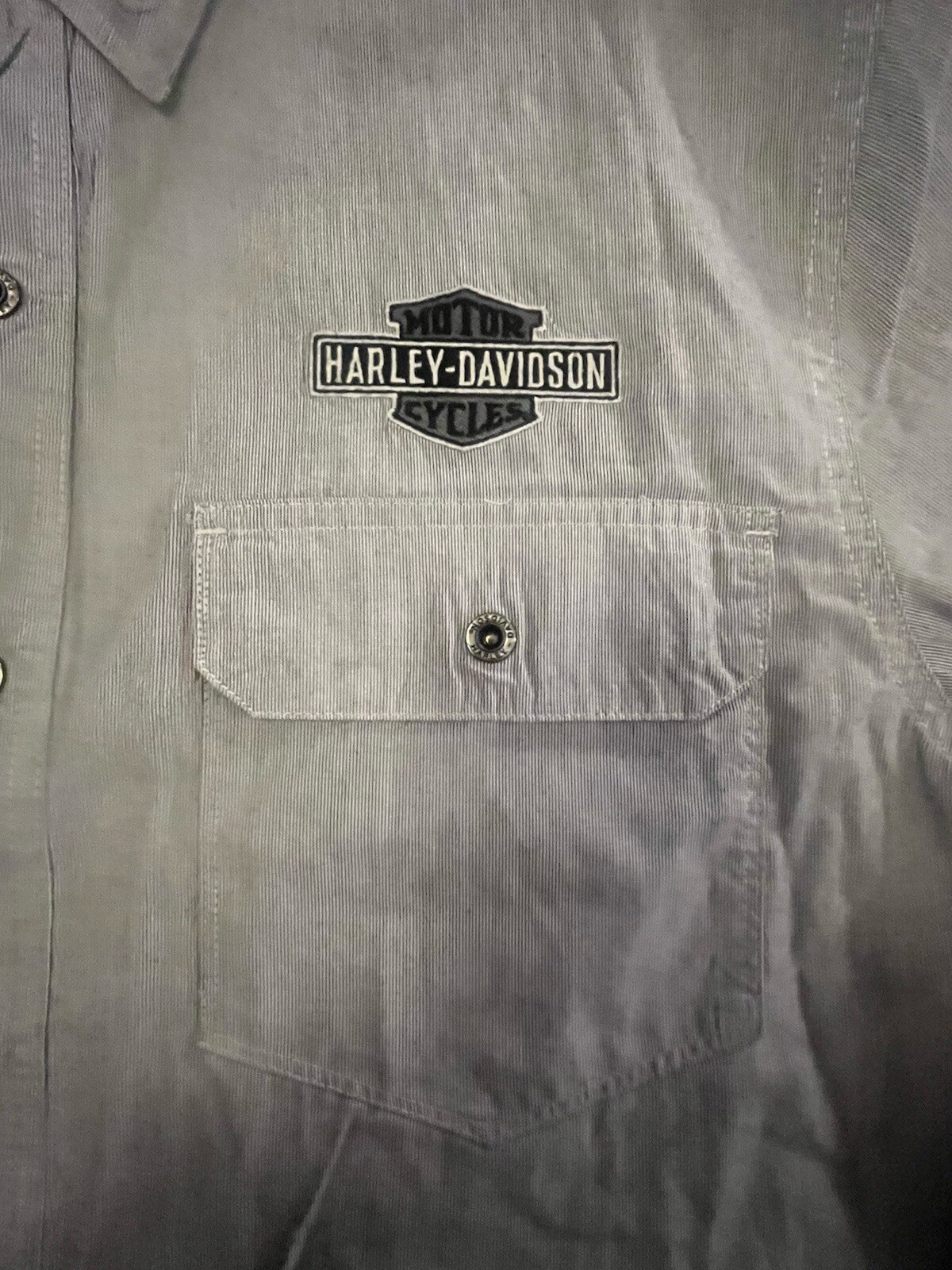 Harley Davidson Performance Button Up Embroidered… - image 4