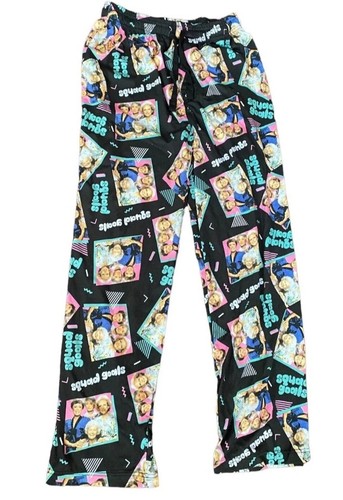 The Golden Girls Squad Goals Lounge Pyjama PJ Hose Größe Large schwarz Grafik NEU - Bild 2 von 5
