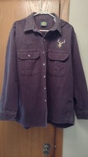 Cabela's Heavyweight Cotton Whitetail Deer Shirt XL Made In USA