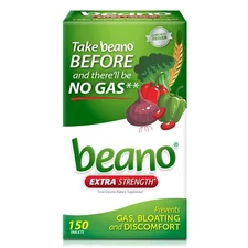 Beano Extra Strength Gas Relief Tablets 150 Count Multicolored Vegetarian