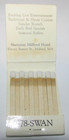 MILFORD, MA MASSACHUSETTS MATCHBOOK FULL SHERATON HOTEL SWAN IL CIGNO CHARADES — photo 3