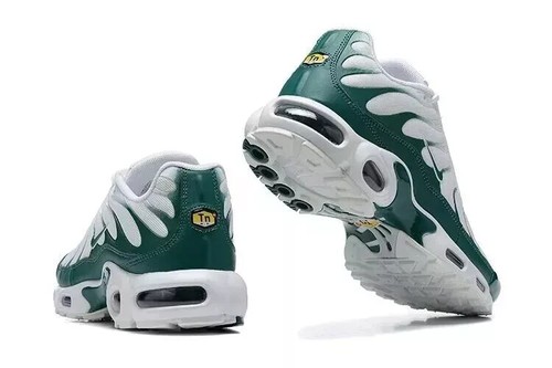 New Nike Air Max Plus TN White Green Cushioned Sports Men's Shoes - Picture 4 of 6
