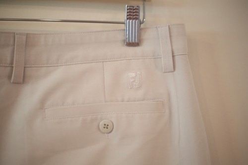 FootJoy Men's Size 36 Performance Golf Shorts Stretch Lightweight Beige 10" - Picture 6 of 7