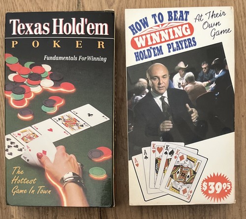 2x Out Of Print How To Win At Texas Hold’em Poker VHS / VCR Cassettes
