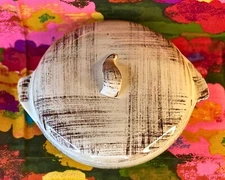 1950s BARKWOOD Veronware Mid Century Modern Covered Serving Dish / Vintage 50s