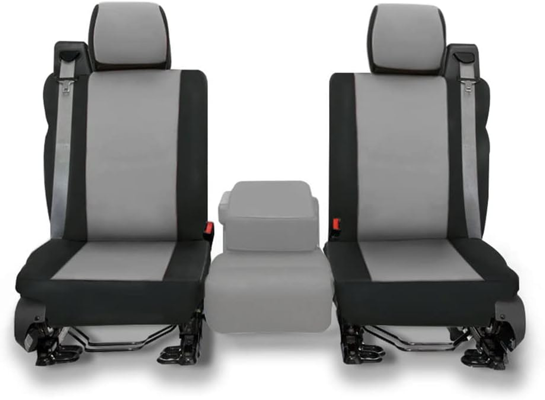 Custom Fit 2004-2008 Ford F150 Pickup Truck Neoprene Car Front Seat Covers Gray